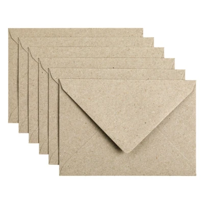 Afbeelding van Envelop Papicolor C6 114x162mm kraft grijs