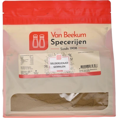 Afbeelding van Van Beekum Specerijen Selderijzaad Gemalen 1 kilo (hersluitbare stazak)