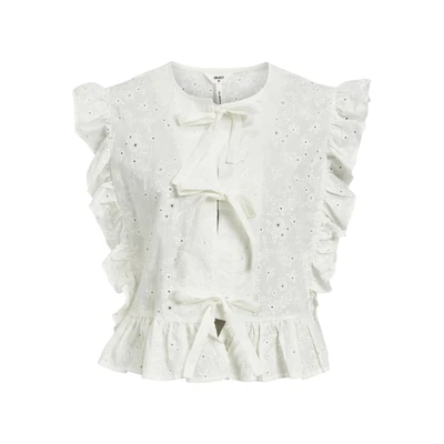 Afbeelding van Object Objcilie Blouse, Dames, Maat: 34, Cloud dancer