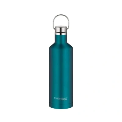 Afbeelding van ThermoCafé by THERMOS Thermosfles Traveler Bottle teal 500 ml, roestvrij stalen drinkfles 100% dicht, ook bij koolzuur, isolerende fles 12 uur warm, 24 koud, BPA vrij, 4070.255.050
