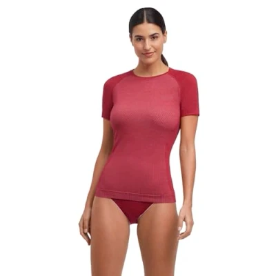 Afbeelding van Falke Kurzarm Tshirt print, Dames, Maat: XL, Red