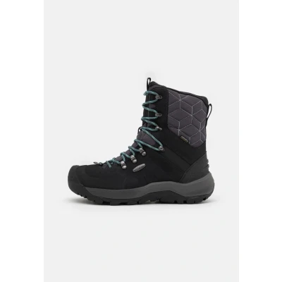 Afbeelding van Keen Revel IV HIGH Polar Snowboots, Dames, Maat: 39, Black/north atlantic Leer en textiel