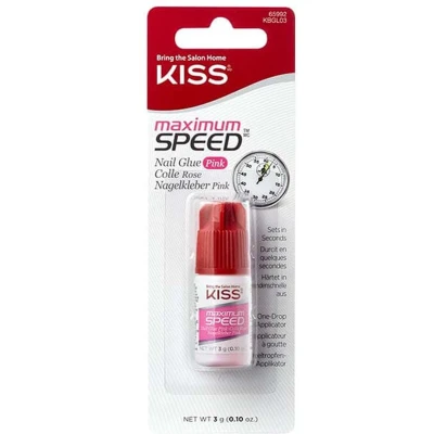 Afbeelding van Kiss Nail glue max speed pink 1 stuks