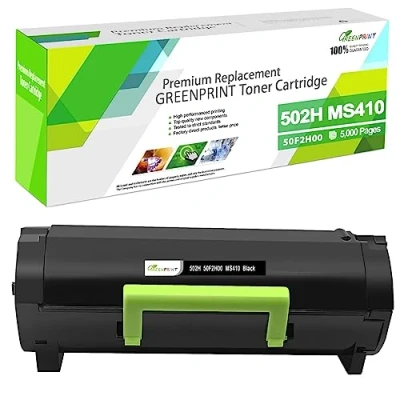 Afbeelding van GREENPRINT 502H 50F2H00 Compatibele Tonercartridge 5000 Pagina&#039;s Hoge Capaciteit voor MS410d MS410dn MS415dn MS510 MS510dn MS315dn MS310d MS310dn MS312dn MS610de MS610dn MS610dte MS610dtn Printer