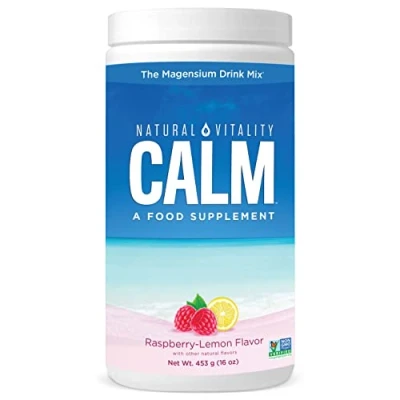 Afbeelding van Natural Vitality Calm RLS Rusteloze benen Ontspanning Stress Spierkrampen Spanning Ontspan Verbazingwekkende Smaak Framboos Citroen 453 Gr