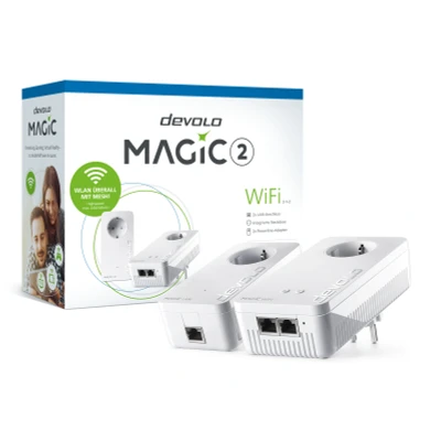 Afbeelding van Devolo Magic 2 WiFi next Starter Kit 2400 Mbit/s Ethernet LAN Wit stuk(s)