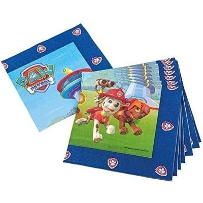 Afbeelding van Paw Patrol servetten blauw 33x33cm 20 stuks