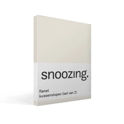 Afbeelding van Snoozing Flanel Kussenslopen Set van 2 60x70 cm Ivoor