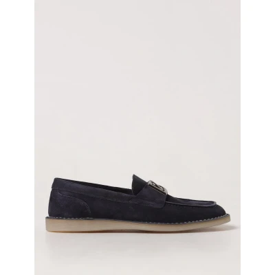 Afbeelding van Classic Leather Loafers with Decorative Buckle and Slip On Style