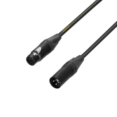 Afbeelding van AH Cables KM10FMBLK XLR Verbindingskabel [1x bus 1x stekker] 10.00 m Zwart