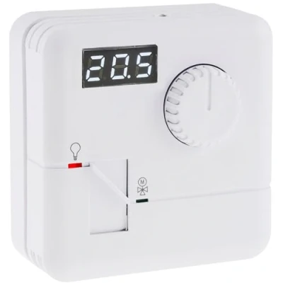 Afbeelding van Thermostaat kamertemperatuurregelaar besturingseenheid opbouw 110V 230V temperatuurweergave regelbaar 5 30 C