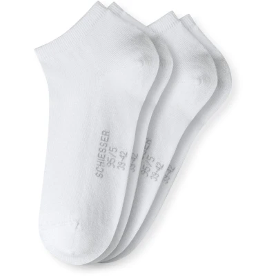 Afbeelding van Schiesser 2P sneakersokken basic wit 39 42
