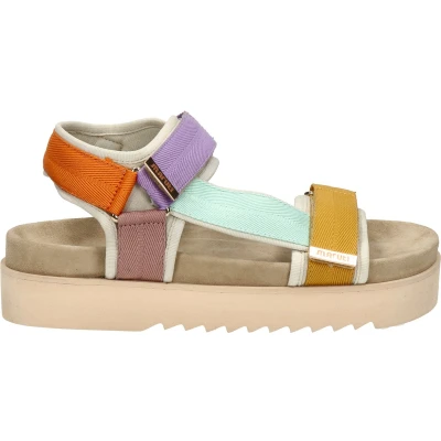 Afbeelding van Maruti BEAU Multi Sandalen met plateauzool, Dames, Maat: 36, Brown Leer