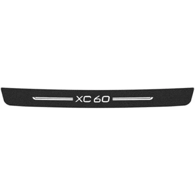 Afbeelding van Auto Carbon Fiber Achterbumper Protector voor Volvo XC60 2000 2021 2022, Achterbumpers Guard Anti kras Achter Boot Bumper Protector, Accessoires