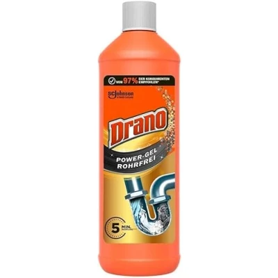 Afbeelding van Drano (Mr Muscle) Power Gel pijpvrije afvoerreiniger, pijpreiniger, voor keuken &amp; badkamer, verwijdert verstoppingen, 1 pack (1 x 1000 ml)