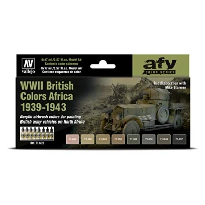 Afbeelding van Model Air AFV Series WWII British Colors Africa 1939 1943 8 kleuren 17ml 71622