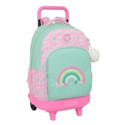 Afbeelding van Safta Glowlab Amazing Grote rugzak met wielen, compact, afneembaar, ideaal voor kinderen van verschillende leeftijden, comfortabel en veelzijdig, kwaliteit duurzaamheid, 33 x 22 45 cm,