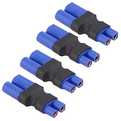 Afbeelding van Boladge 4 stuks EC3 naar EC5 Adapter RC Mannelijke Vrouwelijke Connector Stekker voor Lipo Batterij (EC3 Mannelijke)