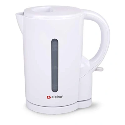Afbeelding van Alpina Waterkoker 1,7 Liter 2200 Watt Snoerloze Kan Droogkookbeveiliging Wit