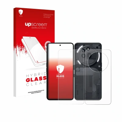 Afbeelding van upscreen Screenprotector voor Nothing Phone (3a) Pro (Voor+Achter) Folie Beschermfolie Beschermglas transparant