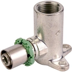 Afbeelding van SkinPress New Messing muurplaat 20 mm pers x 3/4&quot; bi.dr. H52