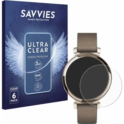 Afbeelding van Savvies Screenprotector voor Garmin Lily 2 Folie Beschermfolie transparant (6 Stuks)