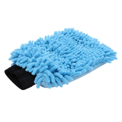 Afbeelding van Washandschoen Microvezel &#039;&#039;Rasta&#039;&#039; Blauw