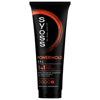 Afbeelding van Syoss Men Power Hold Styling Gel 250ml