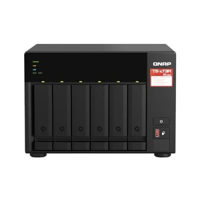 Afbeelding van NAS + Switch Bundle Qnap TS 673A QSW 1105 5T Upgrade naar 2,5 GbE Networking, 6 Bay 3,5&quot;/2,5&quot; inch SATA, AMD Ryzen CPU