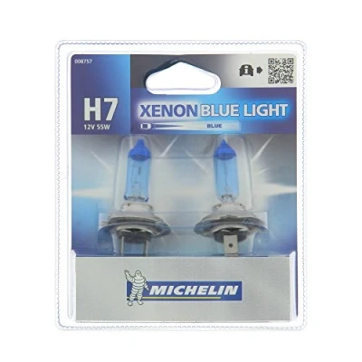Afbeelding van Michelin 008757 Blue Light 2 lampen H7 12 V 55 W