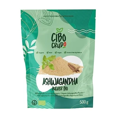 Afbeelding van Ashwagandha Poeder Biologisch &amp; Rauw 500g Indiase ginseng (winterkers), 100% puur en biologisch. Vezelrijk, ideaal voor thee of dagelijkse Ayurveda routine.