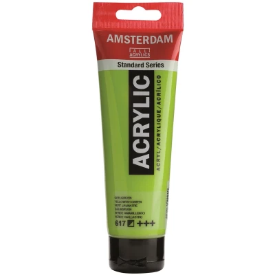 Afbeelding van 3x Talens acrylverf Amsterdam geelgroen