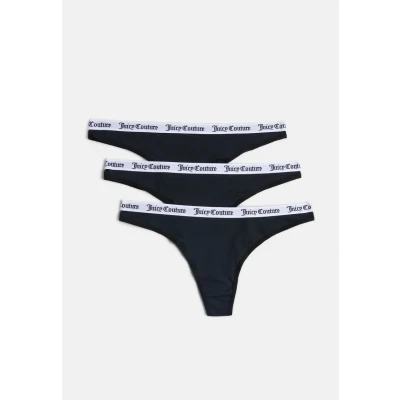 Afbeelding van Juicy Couture DANA Thong 3 PACK String, Dames, Maat: Medium, Black