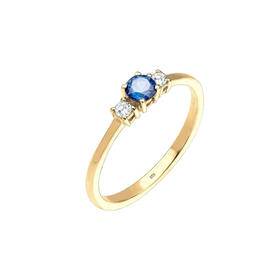 Afbeelding van Elli Classic Ring goldcoloured, Dames, Maat: 54, Gold coloured