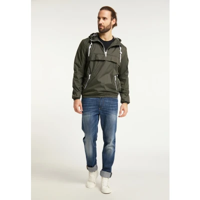 Afbeelding van Dreimaster Slip on jas boundry Heren donkere olijf