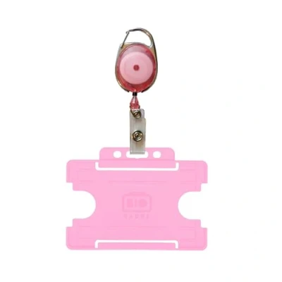 Afbeelding van Customcard ltd Yo Badge Reel met ID kaart Pass houder Premier Pink BRHPINK