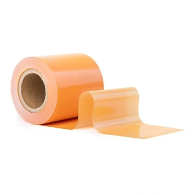 Afbeelding van GRIP Eventbasics Flatterband gekleurd, 50 m x 70 mm, LDPE folietape, afzetlint niet klevend, kleur oranje