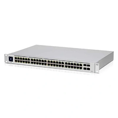 Afbeelding van Ubiquiti Networks UniFi USW 48 POE netwerk switch Managed L2 Gigabit Ethernet (10/100/1000) Power over (PoE) 1U Roestvrijstaal