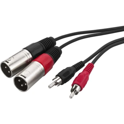 Afbeelding van Audio aansluitkabel, 1 m Monacor MCA 127P