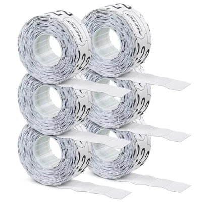 Afbeelding van prijsetiketten voor SATO Kendo (26x12 mm, 1 regel, 6.000 stuks, wit, permanent,