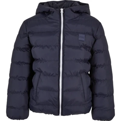 Afbeelding van Urban Classics Basic Bubble Winterjas voor kinderen, Maat: 110/116, navy white