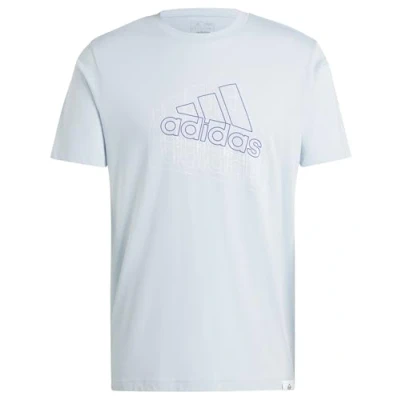 Afbeelding van adidas Heren TECH BOS GRAPHIC TEE, wonder blue, S Tall