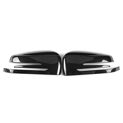 Afbeelding van Achteruitkijkspiegel Cover, Zijdeur Spiegel Carbon Fiber Side Cap Cover Trim Fit voor Mercedes Benz A B C E GLA Klasse W204 W212