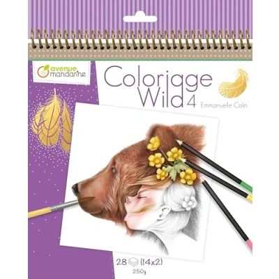 Afbeelding van Coloriage Wild 4 Emmanuelle Colin Kleurboek voor volwassenen