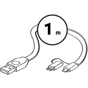 Afbeelding van Gembird CC USB2 AMLM2 1M USB kabel