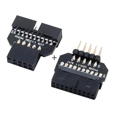 Afbeelding van chenyang CY 1 set USB 2.0 9Pin Behuizing Omkeerbaar naar Moederbord 3.0 20pin Header Vrouwelijke Adapter
