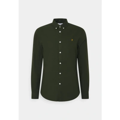 Afbeelding van Farah Brewer Overhemd, Heren, Maat: Large, Evergreen