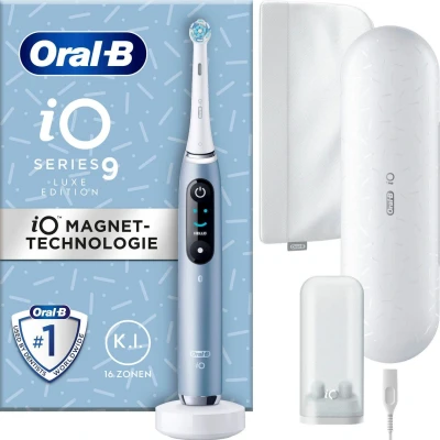 Afbeelding van Oral B Elektrische tandenborstel IO 9 Luxe Edition met magneet technologie, 7 poetsmodi, kleurendisplay &amp; reisetui voor de lader