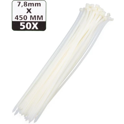 Afbeelding van Hofftech Tie Ribs 7.8 x 450 mm Wit 50 stuks