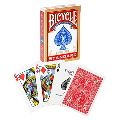 Afbeelding van Bicycle ® Gold Standard speelkaarten 1 pak kaarten, afwerking met luchtkussen, iconisch International Rider Back ontwerp, standaardindex, uitstekende bediening en duurzaamheid